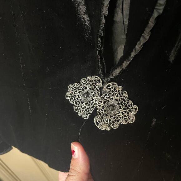 Ann Taylor Velvet Black Blazer Jacket - Picture 2 of 7